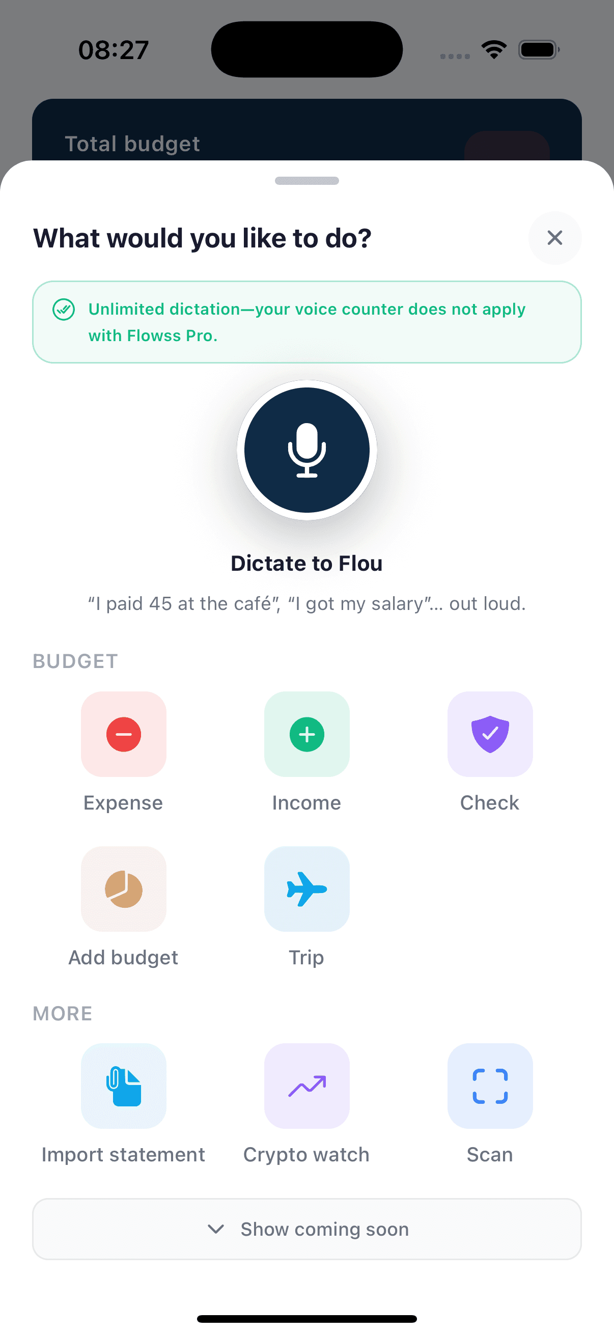 Flowss - hub financier, vue consolidée des comptes et soldes